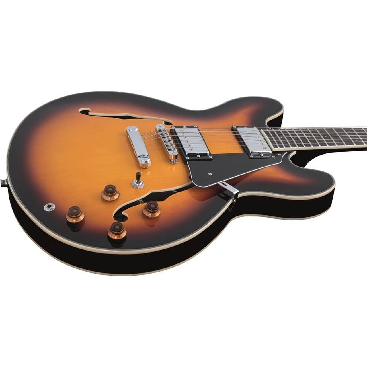 Eko SA-350 Tribute Jazz | Chitarra semi-acustica sunburst - immagine 3